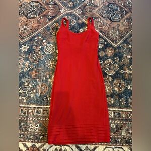 Diane Von Furstenberg Red Midi Dress